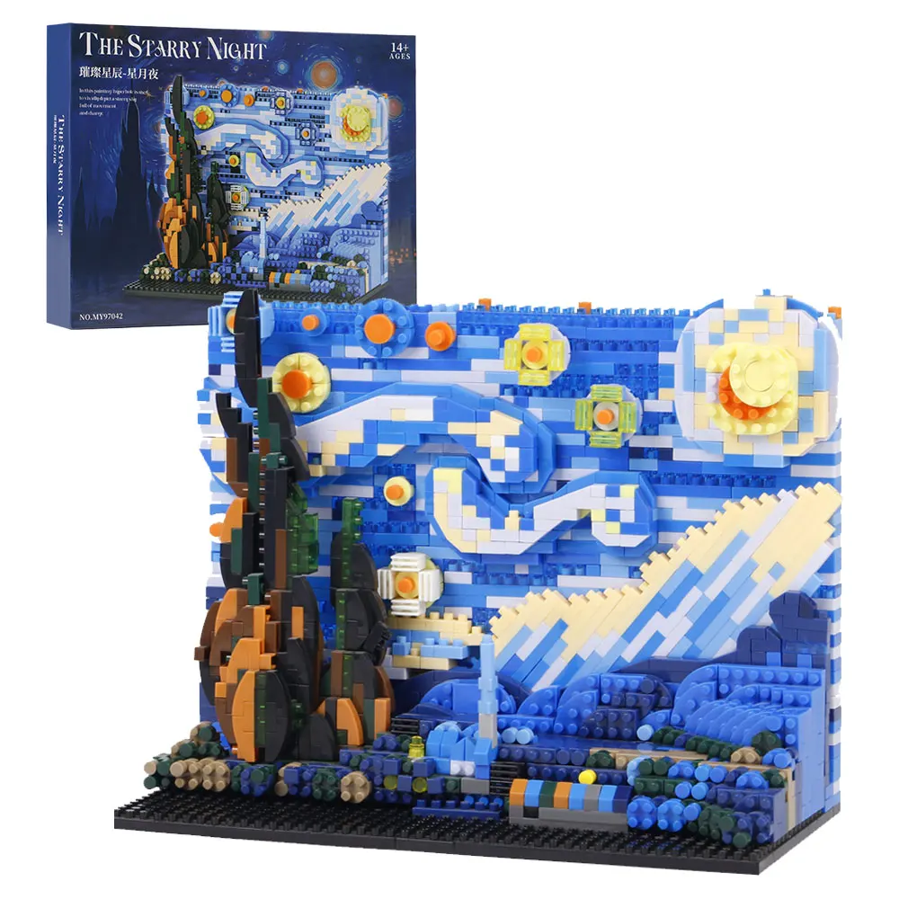 1858PCS Creative 3D Diamond Bricks Van Gogh Painting The Starry Night Building Blocks Assemble Set Toy Gift For Adult Kids
1858PCS Creative 3D Diamond Bricks Van Gogh Painting The Starry Night Building Blocks Assemble Set Toy Gift For Adult Kids
