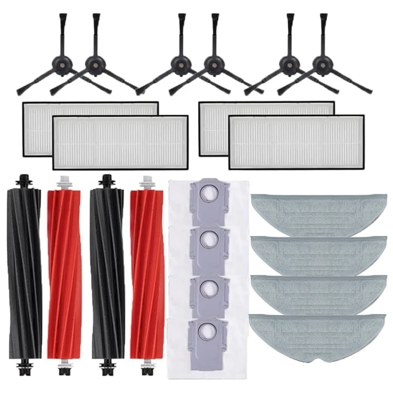 Main Side Brush Mop Cloths HEPA Filters Dust Bags Replacement Parts Plastic For Roborock S8 S8 Pro Ultra S8+ Spare Parts
Main Side Brush Mop Cloths HEPA Filters Dust Bags Replacement Parts Plastic For Roborock S8 S8 Pro Ultra S8+ Spare Parts