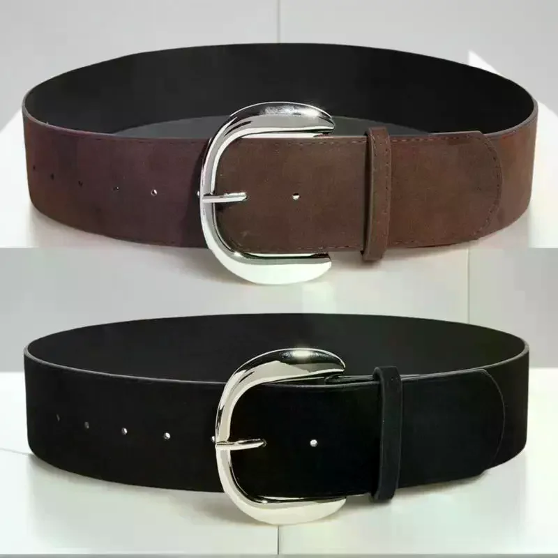 Женский роскошный дизайн, замшевый кожаный широкий ремень, повседневный универсальный деловой пояс, модный пояс с пряжкой
Женский роскошный дизайн, замшевый кожаный широкий ремень, повседневный универсальный деловой пояс, модный пояс с пряжкой