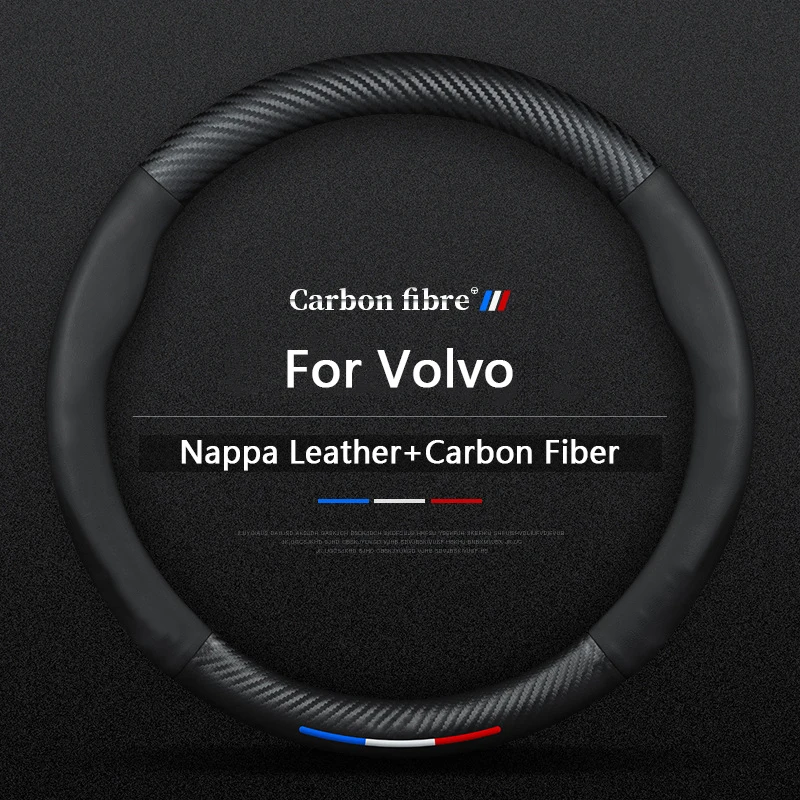Car Carbon Fiber Leather Steering Wheel Cover For Volvo XC40 XC60 XC70 XC90 S40 S60 S80 S90 V40 V60 V70 V90 C70 Auto Accessories
Car Carbon Fiber Leather Steering Wheel Cover For Volvo XC40 XC60 XC70 XC90 S40 S60 S80 S90 V40 V60 V70 V90 C70 Auto Accessories