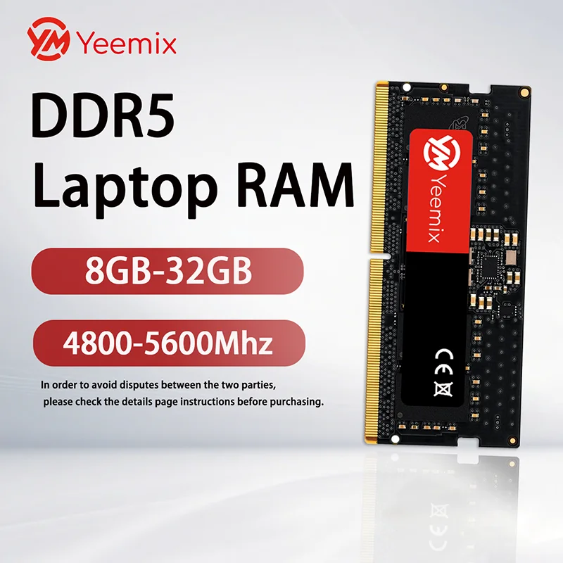 Память Yeemix DDR5 32 ГБ 16 ГБ 8 ГБ 4800 5200 5600 МГц Оперативная память DDR5 Память для ноутбука SODIMM Оперативная память для ноутбука 
Память Yeemix DDR5 32 ГБ 16 ГБ 8 ГБ 4800 5200 5600 МГц Оперативная память DDR5 Память для ноутбука SODIMM Оперативная память для ноутбука