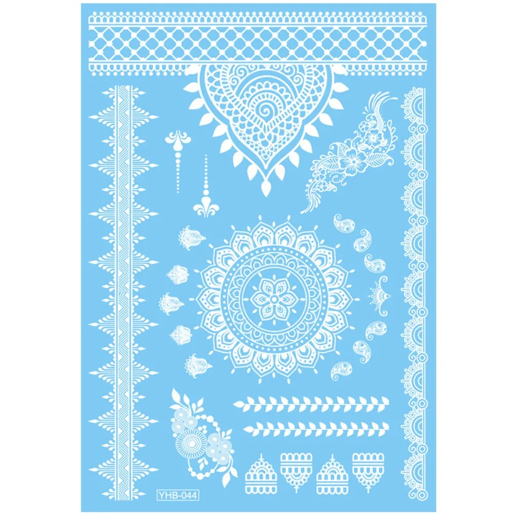 Waterproof White Tattoo Stickers Long-lasting Ethnic Style Temporary Tattoo Stickers Lace Flower Butterfly Tattoo Stickers
Waterproof White Tattoo Stickers Long-lasting Ethnic Style Temporary Tattoo Stickers Lace Flower Butterfly Tattoo Stickers