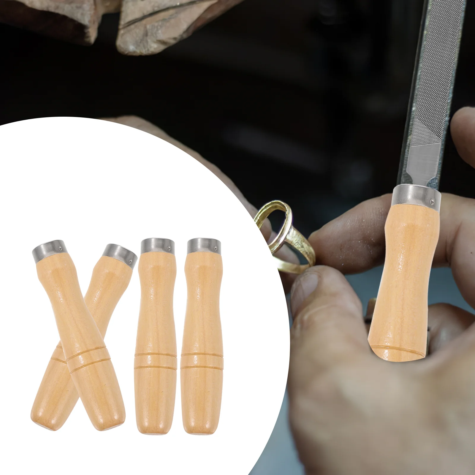 Multipurpose File Grip Wooden Handle Cutting Tool Sturdy Ergonomic for Rasp Portable Handles
Multipurpose File Grip Wooden Handle Cutting Tool Sturdy Ergonomic for Rasp Portable Handles