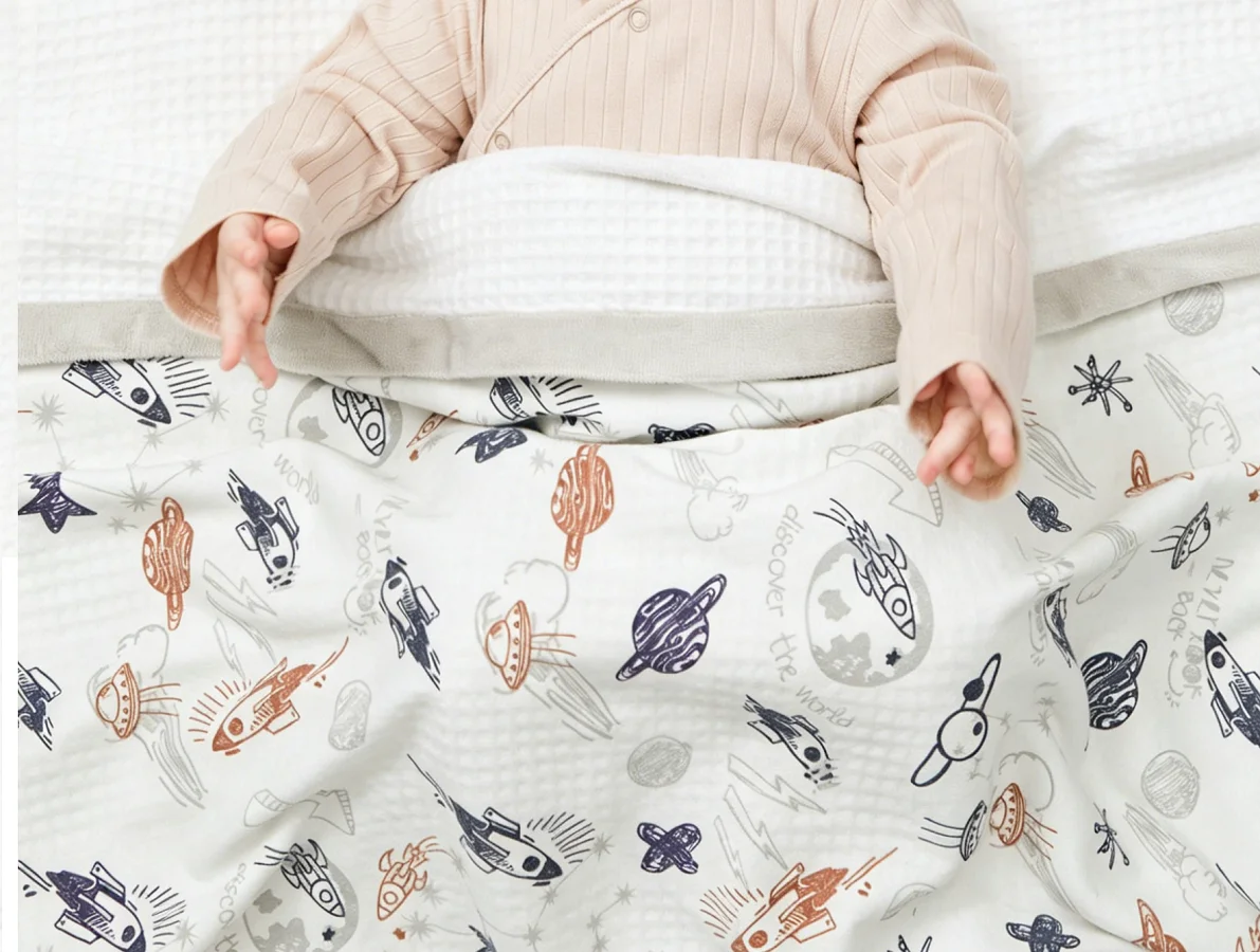 Cartoon Graphic Baby Swaddling Blanket
Cartoon Graphic Baby Swaddling Blanket