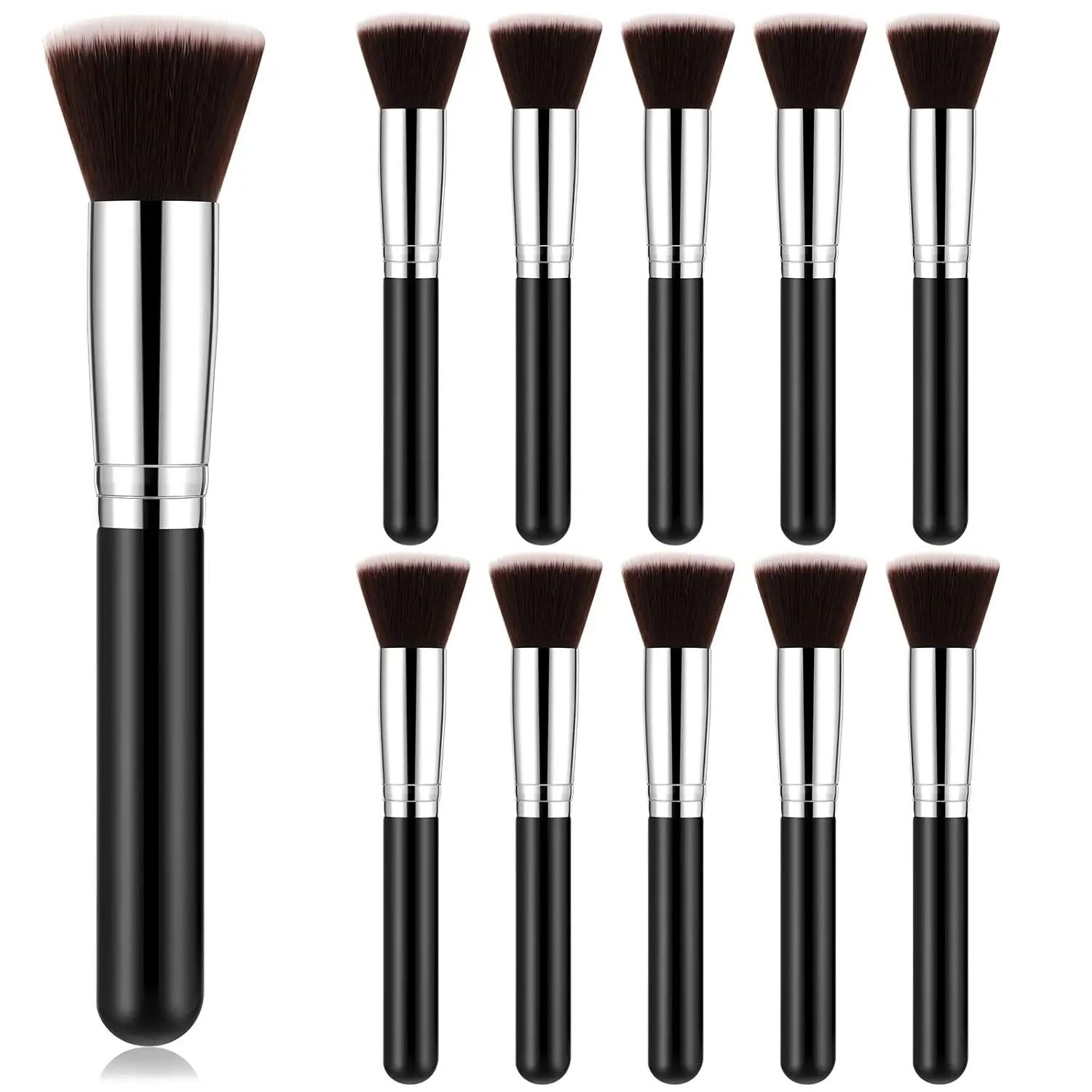 Tanlade 10 Pcs Makeup Brushes Bulk Flat Top Foundation Brush Liquid Cream Powder Foundation Contour Blush Concealer Eye Shadow Blending Liner Make up Kit for Wedding Artist(Black)
Tanlade 10 Pcs Makeup Brushes Bulk Flat Top Foundation Brush Liquid Cream Powder Foundation Contour Blush Concealer Eye Shadow Blending Liner Make up Kit for Wedding Artist(Black)