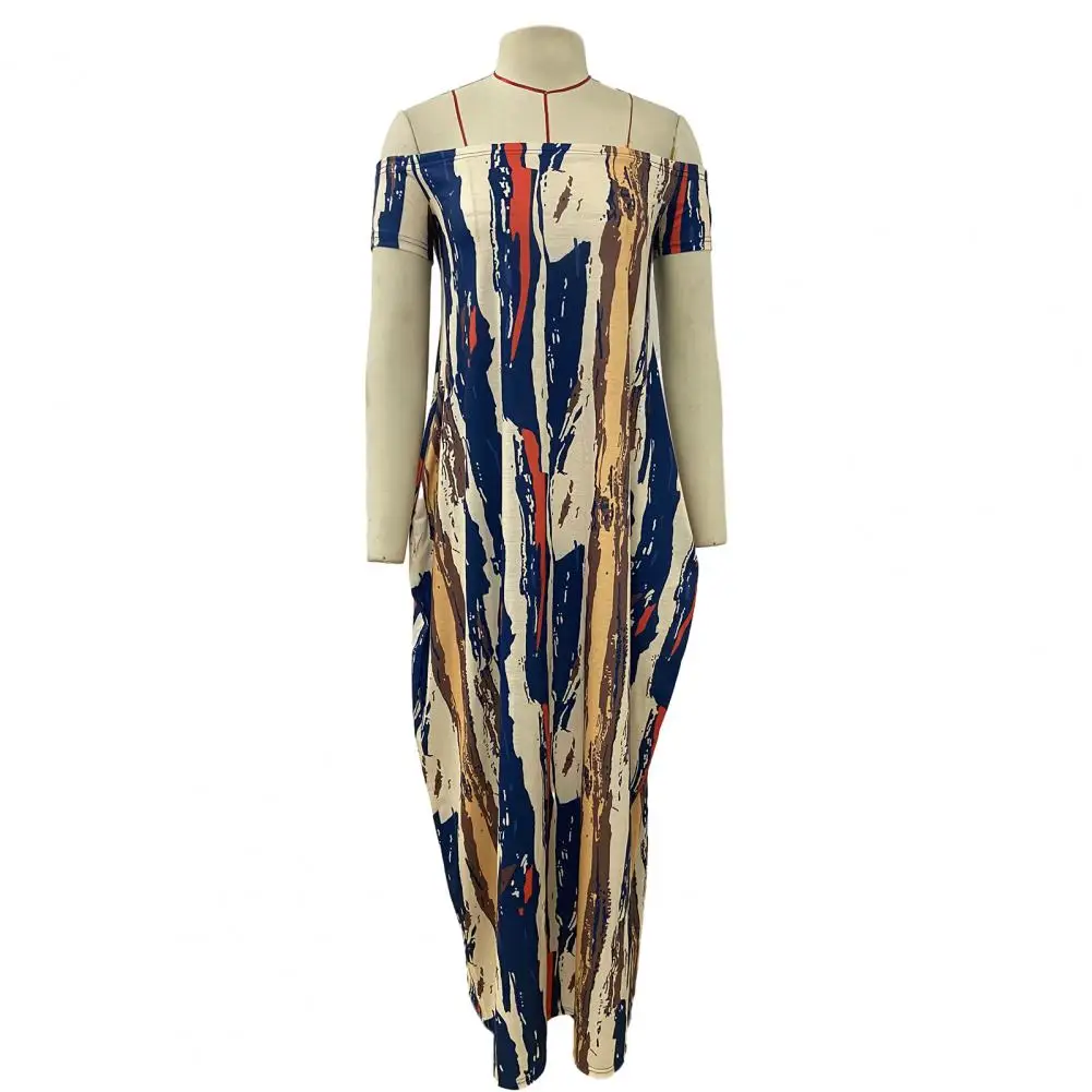 Loose Fit Dress Colorful Digital Print Off Shoulder Maxi Dress with Pockets for Women Plus Size Soft Lady Dress with Short
Loose Fit Dress Colorful Digital Print Off Shoulder Maxi Dress with Pockets for Women Plus Size Soft Lady Dress with Short