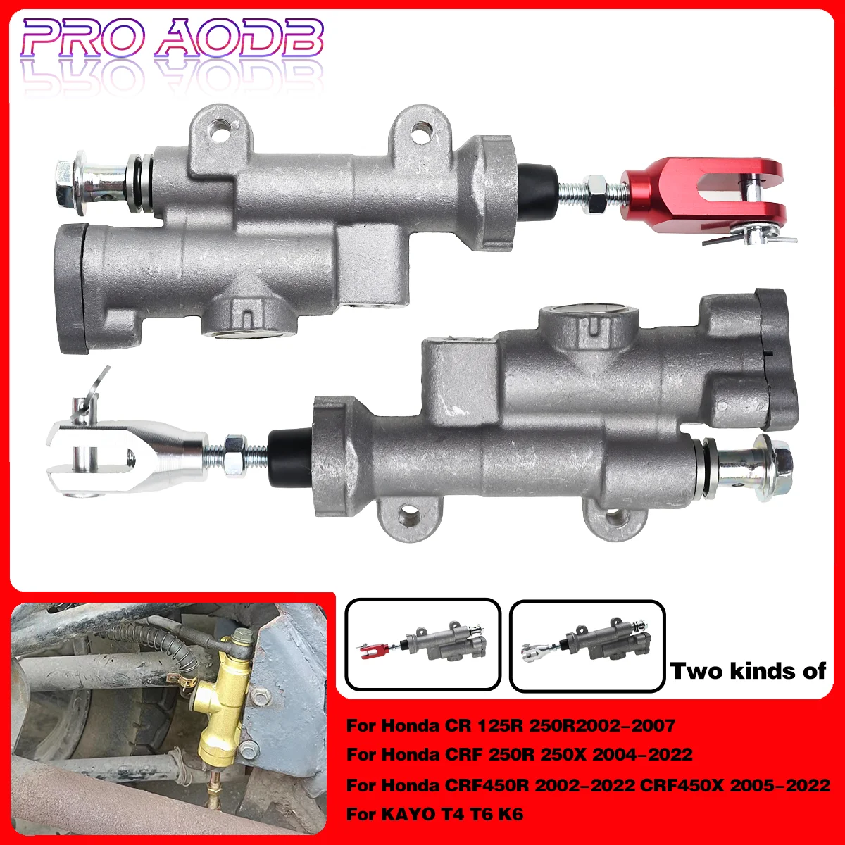 For Kayo T4 T6 K6 For Honda CR125R CR250R CRF250R CRF250X CRF450R CRF450X CR parts Dirt Bike Rear Brake Master Cylinder Pump Fit
For Kayo T4 T6 K6 For Honda CR125R CR250R CRF250R CRF250X CRF450R CRF450X CR parts Dirt Bike Rear Brake Master Cylinder Pump Fit