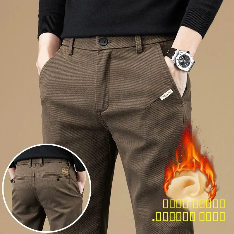 Men's Casual Elastic Waist Pants 2025 New Autumn Winter Straight Leg Slim Fit Fce Lined Loose Busin Trousers
Men's Casual Elastic Waist Pants 2025 New Autumn Winter Straight Leg Slim Fit Fce Lined Loose Busin Trousers