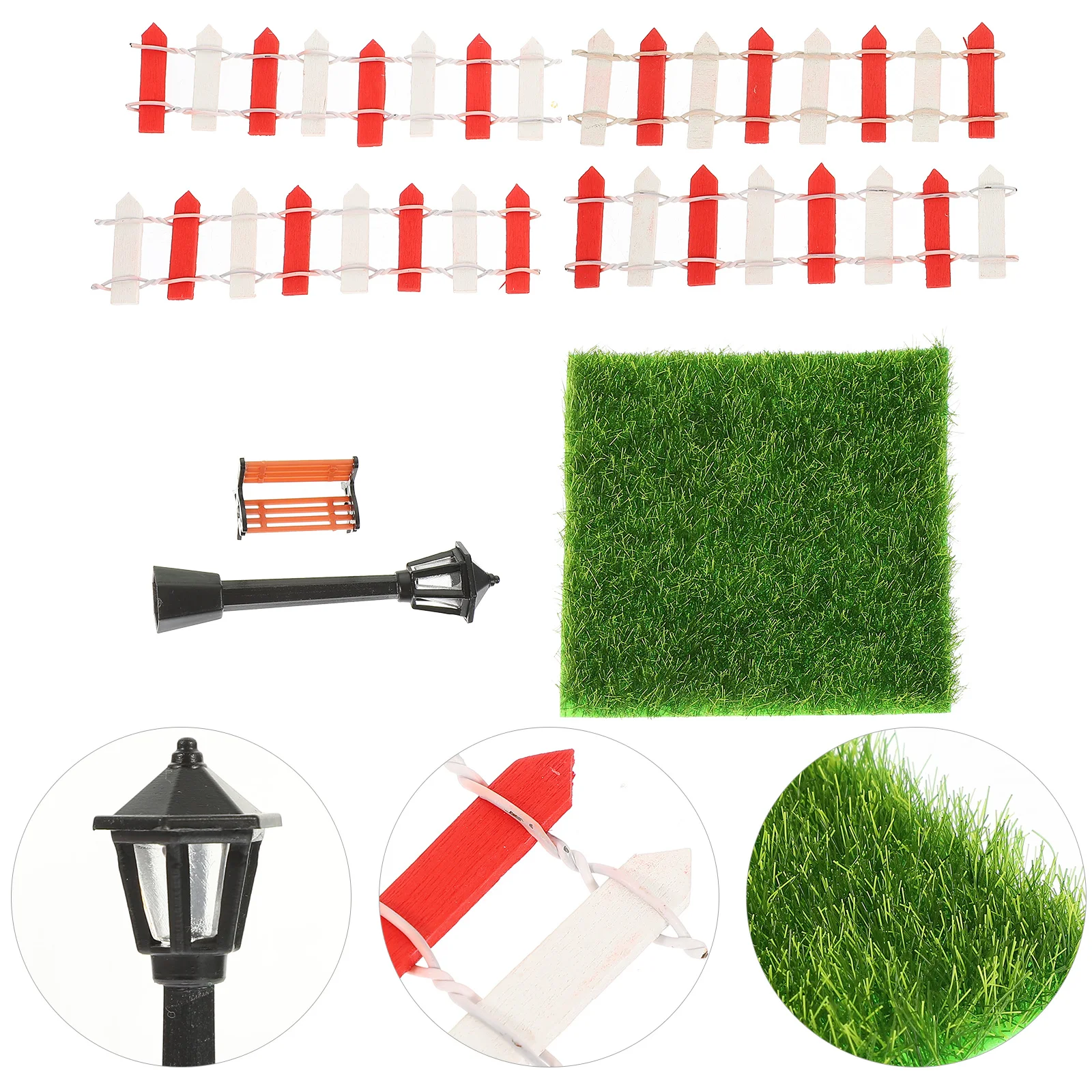 Miniature Park Chair Set Realistic House Decorations Small Lawn Fences Street Light Mini Garden KitToy Furniture
Miniature Park Chair Set Realistic House Decorations Small Lawn Fences Street Light Mini Garden KitToy Furniture