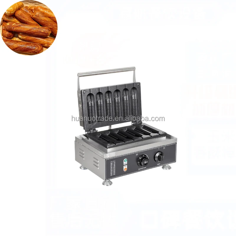 Commercial Stainless Steel Lollipop Shape Waffle Maker 6 Corn Hot Dog Baking Cooking Machine
Commercial Stainless Steel Lollipop Shape Waffle Maker 6 Corn Hot Dog Baking Cooking Machine