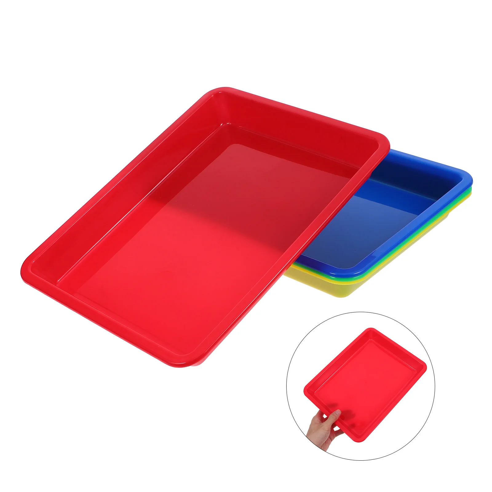 4pcs Colorful Plastic Storage Trays Multi-Functional Organizing Tray For Stationery Classroom Use Strong Pp Easy Clean
4pcs Colorful Plastic Storage Trays Multi-Functional Organizing Tray For Stationery Classroom Use Strong Pp Easy Clean