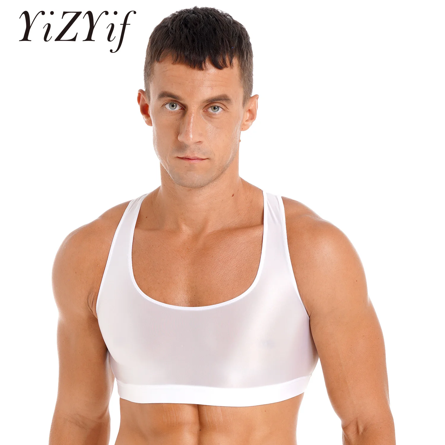 Mens Oil Shiny Glossy Tank Tops Sexy Satin Slim Fit Crop Top Vest Sleeveless Tshirts Swimwear Swimsuit Sport Gym Camis Clubwear
Mens Oil Shiny Glossy Tank Tops Sexy Satin Slim Fit Crop Top Vest Sleeveless Tshirts Swimwear Swimsuit Sport Gym Camis Clubwear