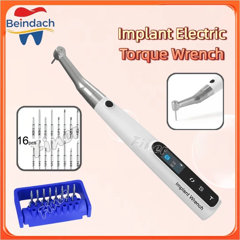 Электрический беспроводной динамометрический ключ Beindach для имплантации с набором из 16 отверток, инструменты для ремонта имплантологических моторов
Электрический беспроводной динамометрический ключ Beindach для имплантации с набором из 16 отверток, инструменты для ремонта имплантологических моторов