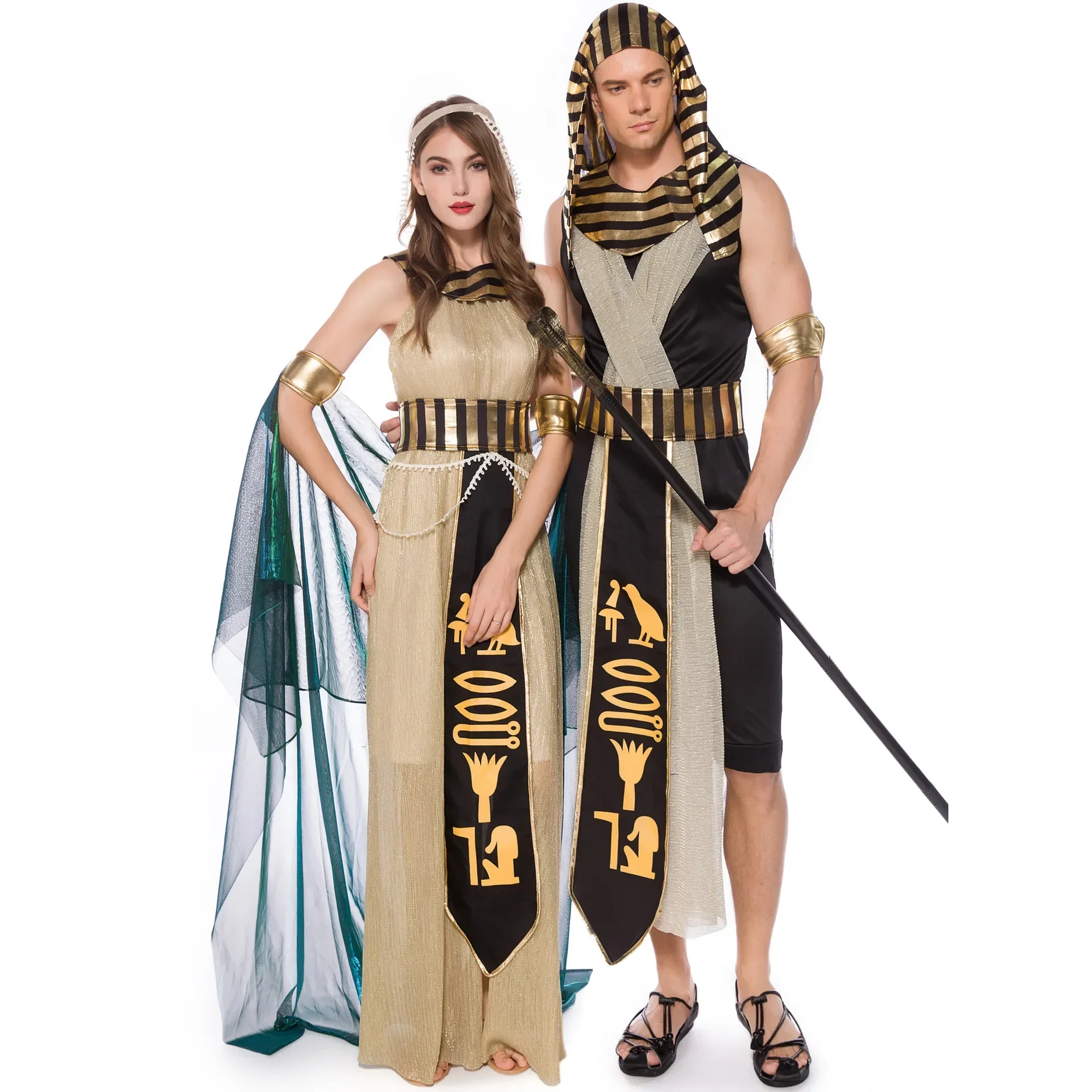 Halloween Adult Ancient Egypt Egyptian Empress King Cleopatra Queen Couples Cosplay Costume
Halloween Adult Ancient Egypt Egyptian Empress King Cleopatra Queen Couples Cosplay Costume