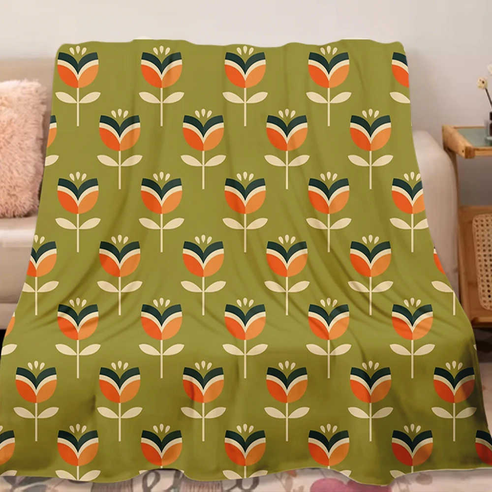 All Season flannel Bed Blanket Retro Tulip Orange and Ethnic tribal Pattern weighted blanket bed scarf fade-resistant
All Season flannel Bed Blanket Retro Tulip Orange and Ethnic tribal Pattern weighted blanket bed scarf fade-resistant