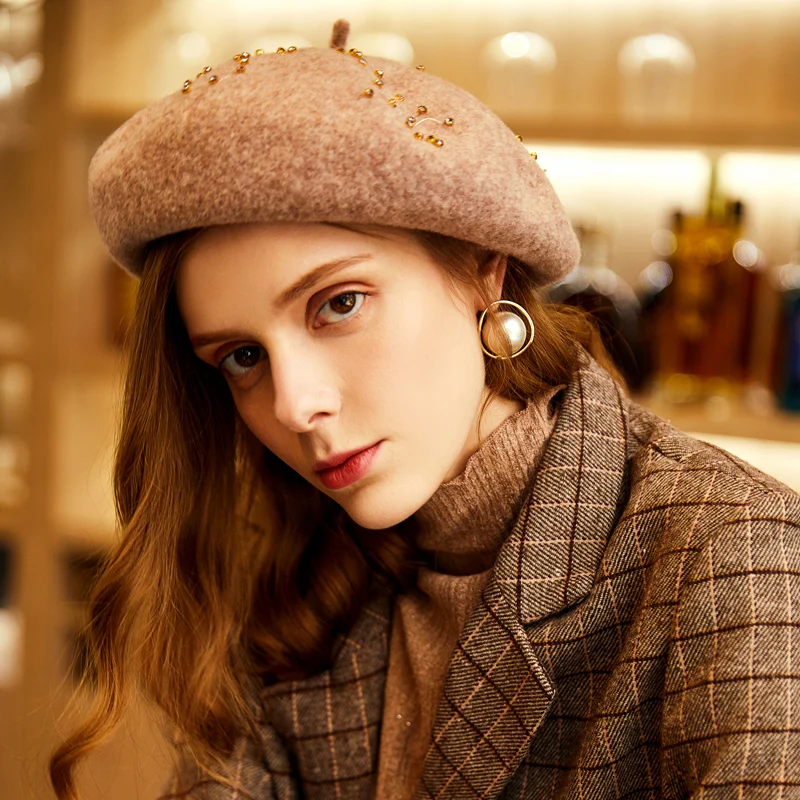X4210 Women's Hat 100% Wool Women Berets French Artist Hat Vintage Girls Painter Hats Beret Femme Female Warm Cap
X4210 Women's Hat 100% Wool Women Berets French Artist Hat Vintage Girls Painter Hats Beret Femme Female Warm Cap