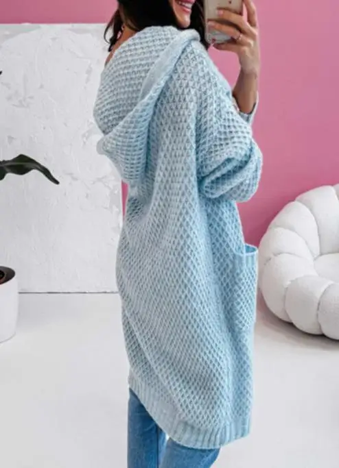 Women's Cardigan 2025 Fashion Sweater Women's Autumn and Winter Latest Hot New Loose Hooded Long Pocket Knitted Cardigan Jacket
Women's Cardigan 2025 Fashion Sweater Women's Autumn and Winter Latest Hot New Loose Hooded Long Pocket Knitted Cardigan Jacket
