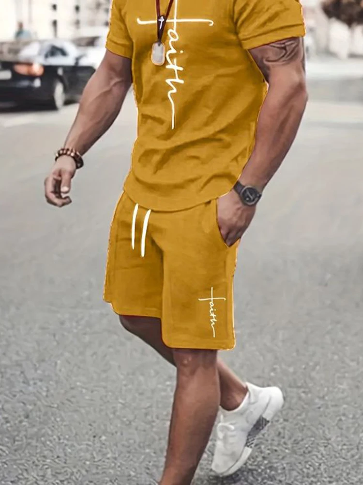 Men's Short-sleeved T-shirt And Shorts Set Street City Fashion Everyday Outdoor Casual Shorts Summer Men's Set 3D Printed
Men's Short-sleeved T-shirt And Shorts Set Street City Fashion Everyday Outdoor Casual Shorts Summer Men's Set 3D Printed