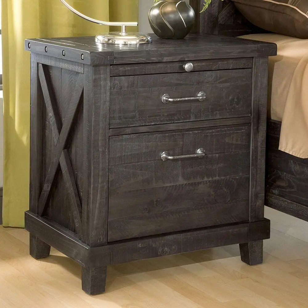 Solid Wood Nightstand, Yosemite Cafe, 2Drawer
Solid Wood Nightstand, Yosemite Cafe, 2Drawer