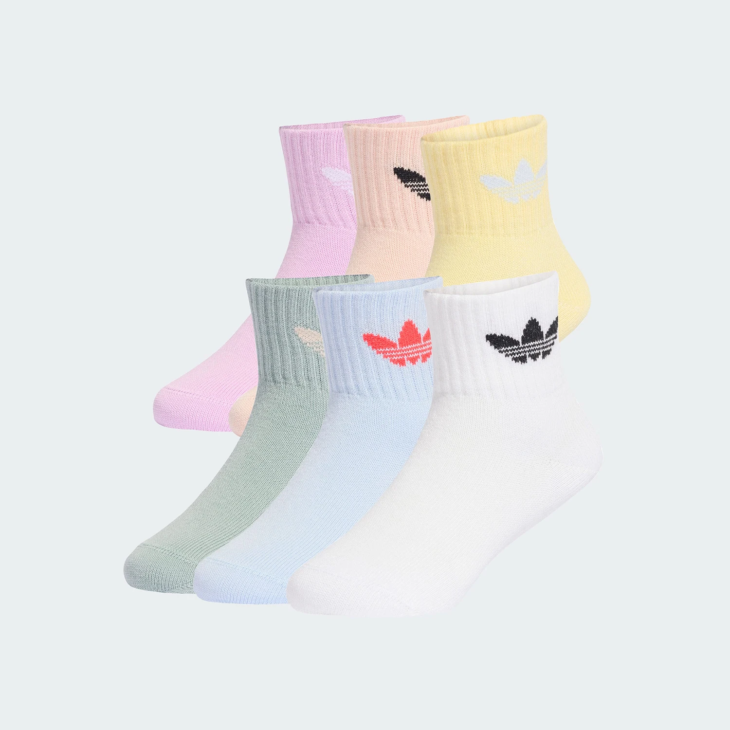 Adidas Authentic Three Leaves Children's Knitted Breathable Sports Socks Six Pairs Set KC7916
Adidas Authentic Three Leaves Children's Knitted Breathable Sports Socks Six Pairs Set KC7916