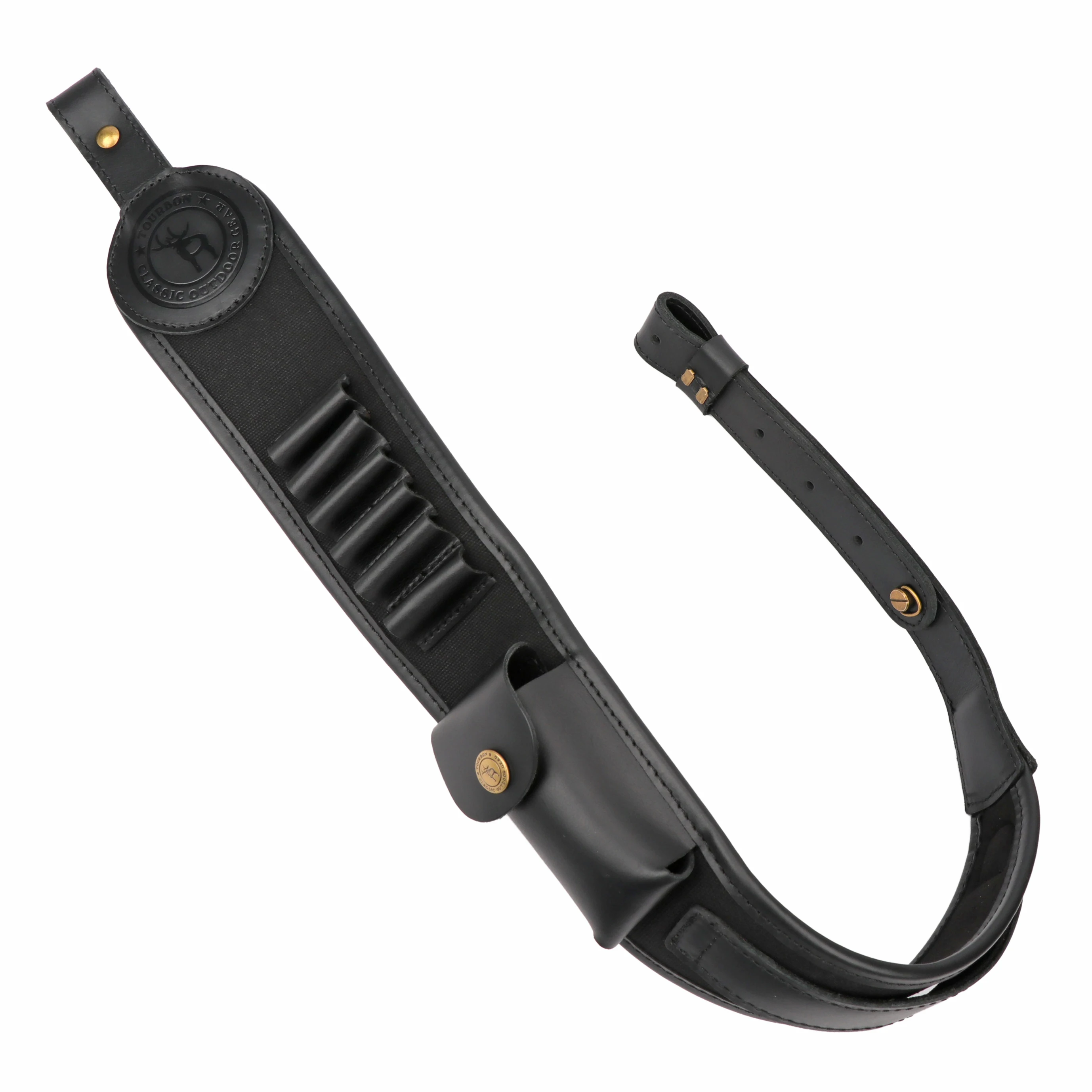 Tourbon Hunting Accessories Canvas & Leather Rifle Sling w/ Bullet Cartridges Ammo Holder Shooting Shoulder Strap Black
Tourbon Hunting Accessories Canvas & Leather Rifle Sling w/ Bullet Cartridges Ammo Holder Shooting Shoulder Strap Black