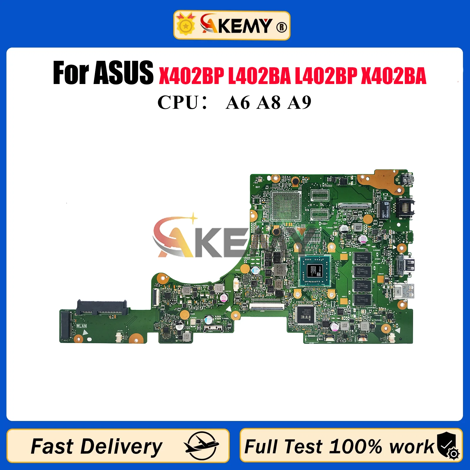 E402BA Laptop Motherboard For ASUS EeeBook E402B X402BP L402BA L402BP X402BA E402BA E402BP Mainboard With A6 A8 A9 CPU tests OK
E402BA Laptop Motherboard For ASUS EeeBook E402B X402BP L402BA L402BP X402BA E402BA E402BP Mainboard With A6 A8 A9 CPU tests OK