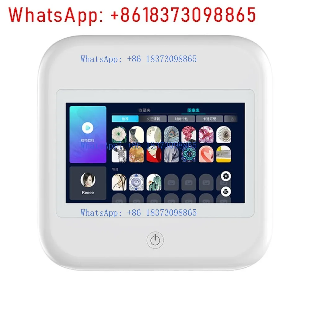 Portable Digital Intelligent 3D Touch Screen Automatic Nail Printing Machine for Manicure Nail Art Printer Equipment