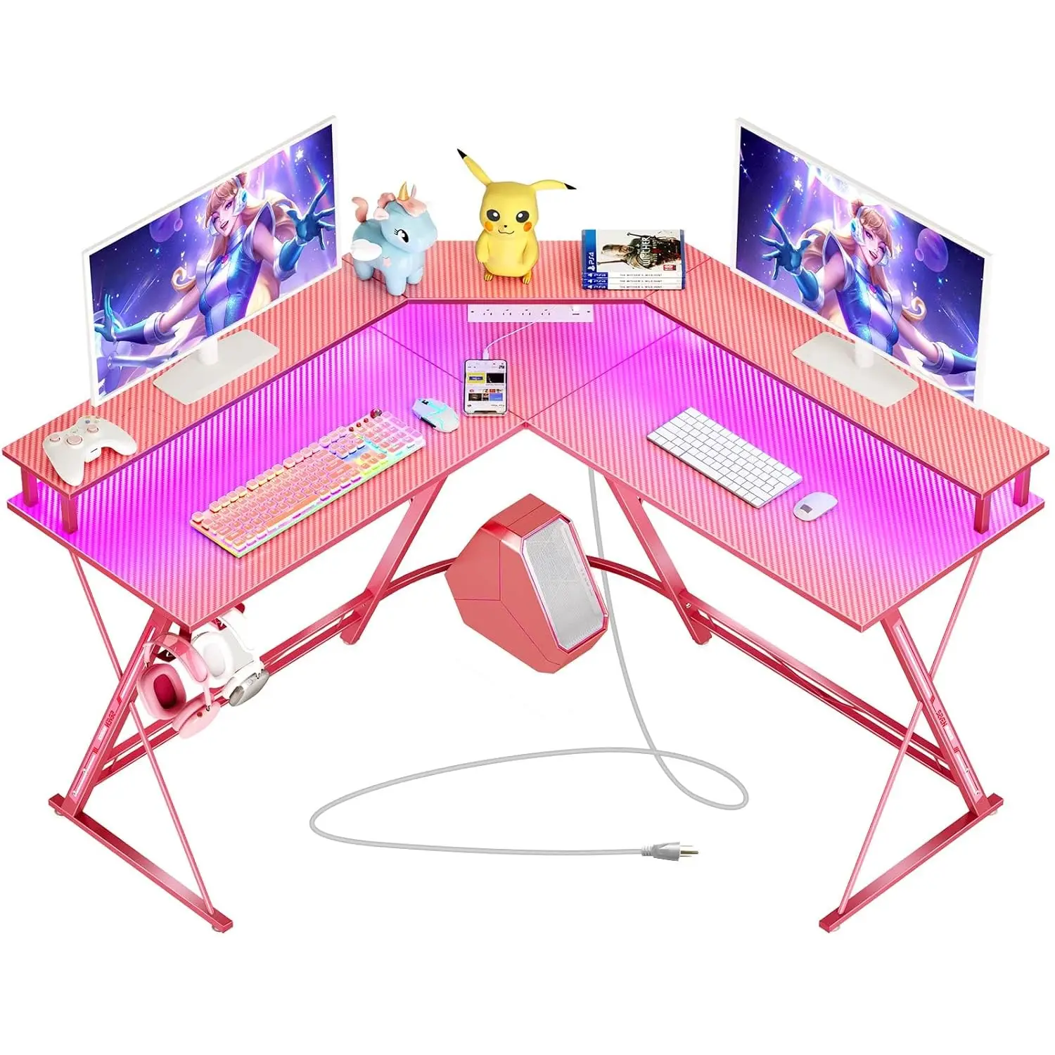 Игровой стол 50,4 дюйма со светодиодной подсветкой и розетками, L-образный игровой стол с поверхностью из углеродного волокна и подставкой для монитора, эргономичный геймер
Игровой стол 50,4 дюйма со светодиодной подсветкой и розетками, L-образный игровой стол с поверхностью из углеродного волокна и подставкой для монитора, эргономичный геймер