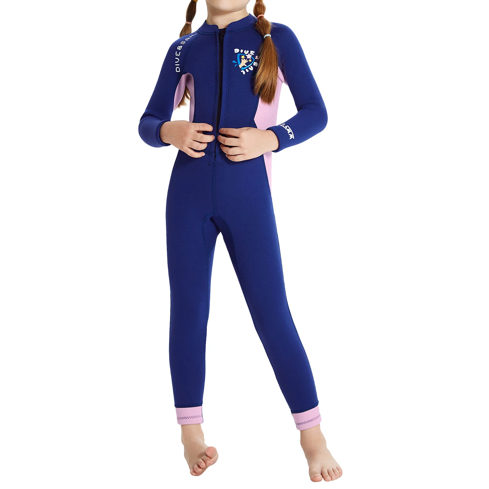 Kids Girls 2.5mm Neoprene Wetsuit Jumpsuit Stand Collar Long Sleeves Swim Romper Bodysuit Snorkeling Surfing Thermal Swimwear
Kids Girls 2.5mm Neoprene Wetsuit Jumpsuit Stand Collar Long Sleeves Swim Romper Bodysuit Snorkeling Surfing Thermal Swimwear