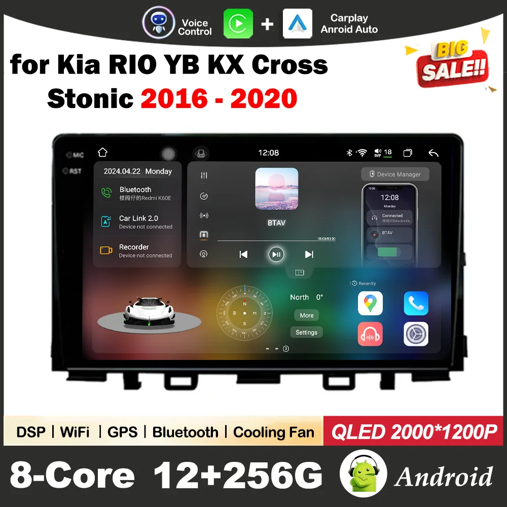 Android OS Car Radio Video Mulltmedia Player for Kia RIO YB KX Cross Stonic 2016 - 2020 Wireless Carplay DSP Stereo 4G Auto Unit
Android OS Car Radio Video Mulltmedia Player for Kia RIO YB KX Cross Stonic 2016 - 2020 Wireless Carplay DSP Stereo 4G Auto Unit