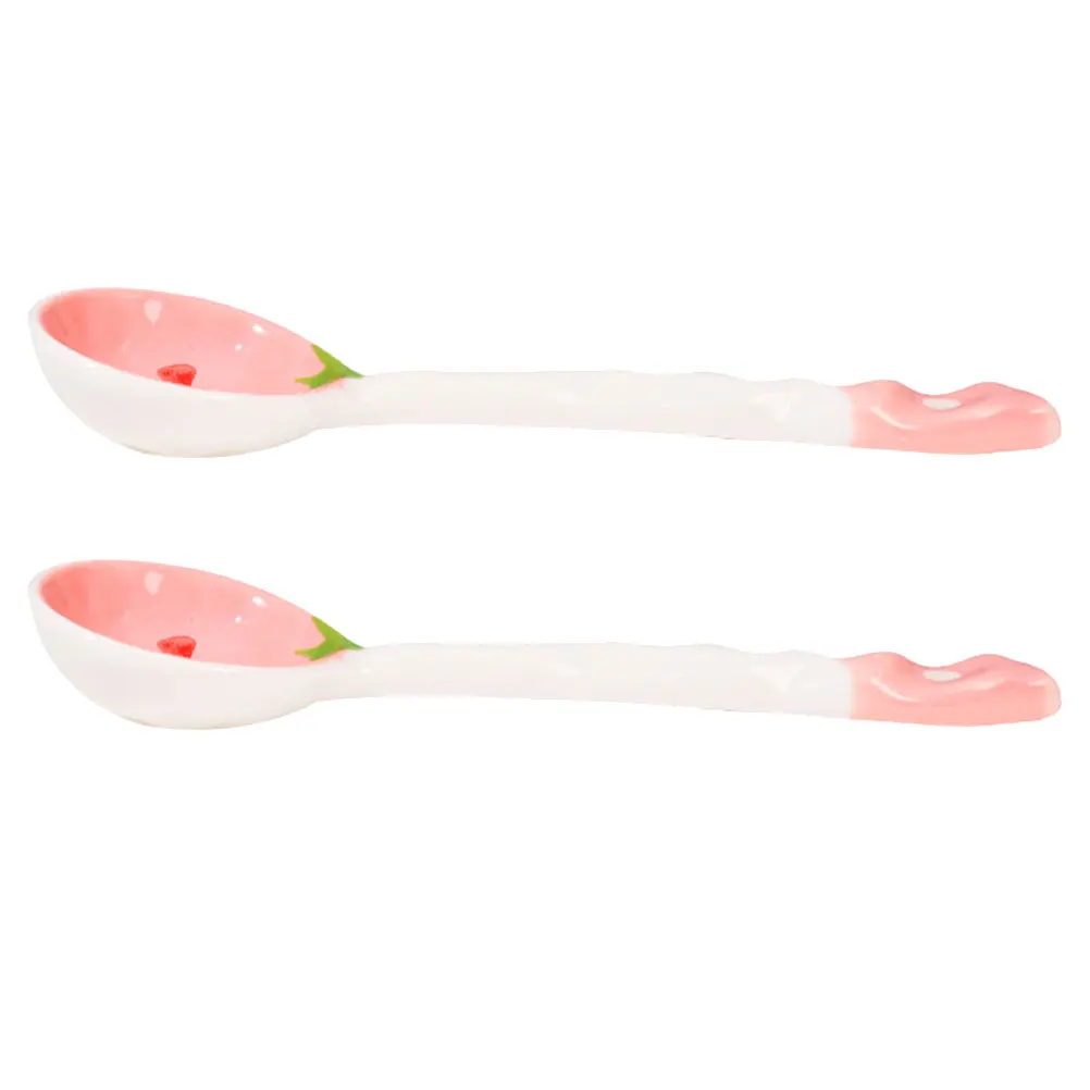 2 Pcs Spoons Strawberry Ceramic Dumpling Filling Cute Long Handle Soup Serving Baby
2 Pcs Spoons Strawberry Ceramic Dumpling Filling Cute Long Handle Soup Serving Baby