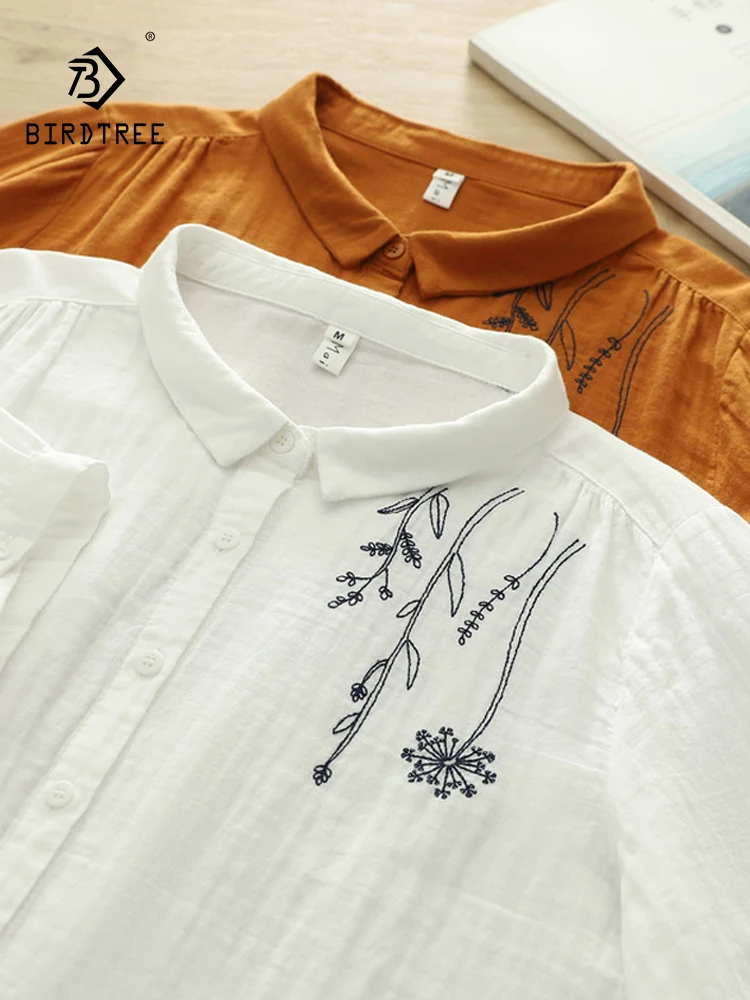 New 2026 Summer Women Cotton Yarn Half Sleeve Shirt, Turn-down Collar Embroidery, Mori Girl Retro Casual Loose Blouse T65353CC
New 2026 Summer Women Cotton Yarn Half Sleeve Shirt, Turn-down Collar Embroidery, Mori Girl Retro Casual Loose Blouse T65353CC