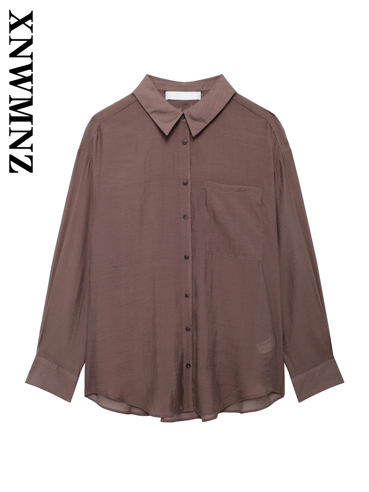 XNWMNZ 2025 Spring New Product Women Clothing Fashion Casual Long Sleeve Top Commuting Chic Woman Turn-down Collar Simple Shirt
XNWMNZ 2025 Spring New Product Women Clothing Fashion Casual Long Sleeve Top Commuting Chic Woman Turn-down Collar Simple Shirt