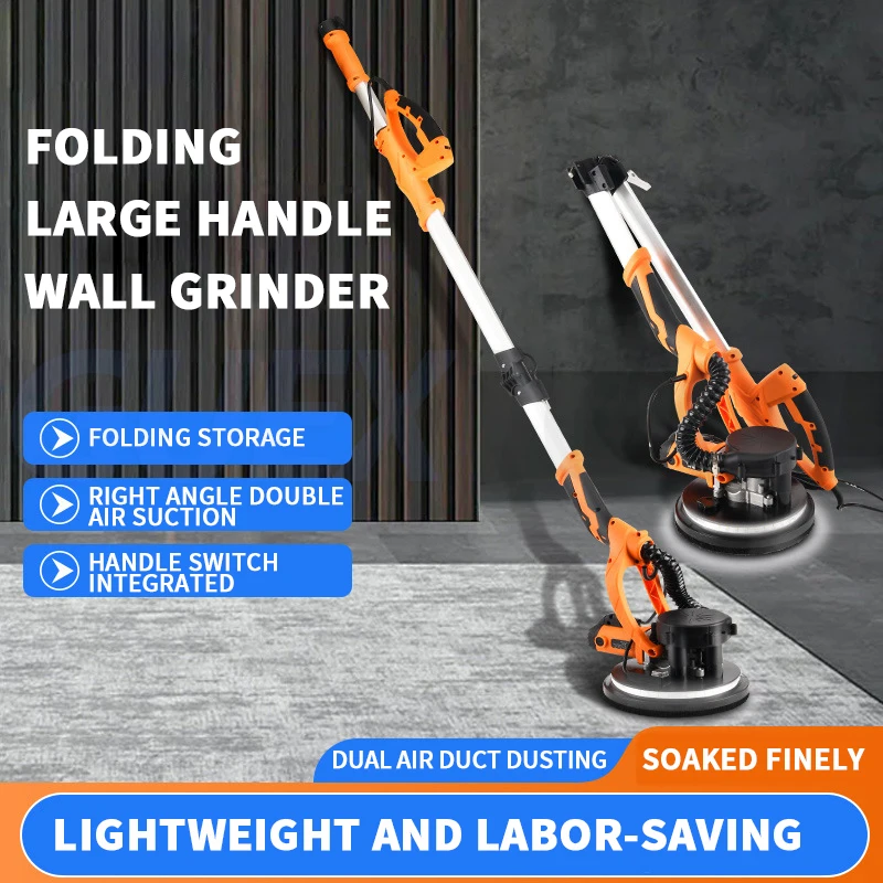 810WDrywall Sander Brush Motor Electric Adjustable Variable Speed With LED Light Self-Suction Handle Wall Grinder Sander Machine
810WDrywall Sander Brush Motor Electric Adjustable Variable Speed With LED Light Self-Suction Handle Wall Grinder Sander Machine