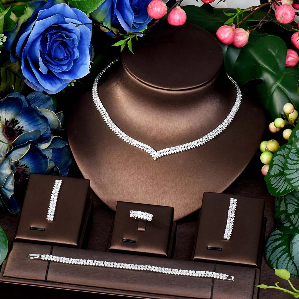 Simple and generous all occasions versatile accessories necklace earrings bracelet wedding party dresses women's sets M-11
Simple and generous all occasions versatile accessories necklace earrings bracelet wedding party dresses women's sets M-11