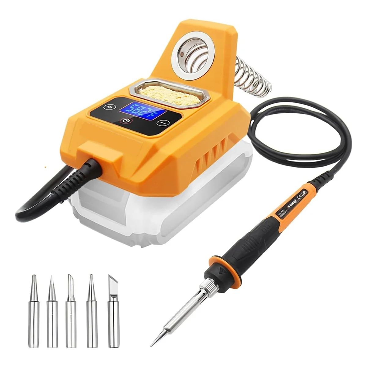 T80C Cordless Soldering Station for Dewalt 20V Max Battery - Electric Digital LCD Display Soldering Iron Station
T80C Cordless Soldering Station for Dewalt 20V Max Battery - Electric Digital LCD Display Soldering Iron Station