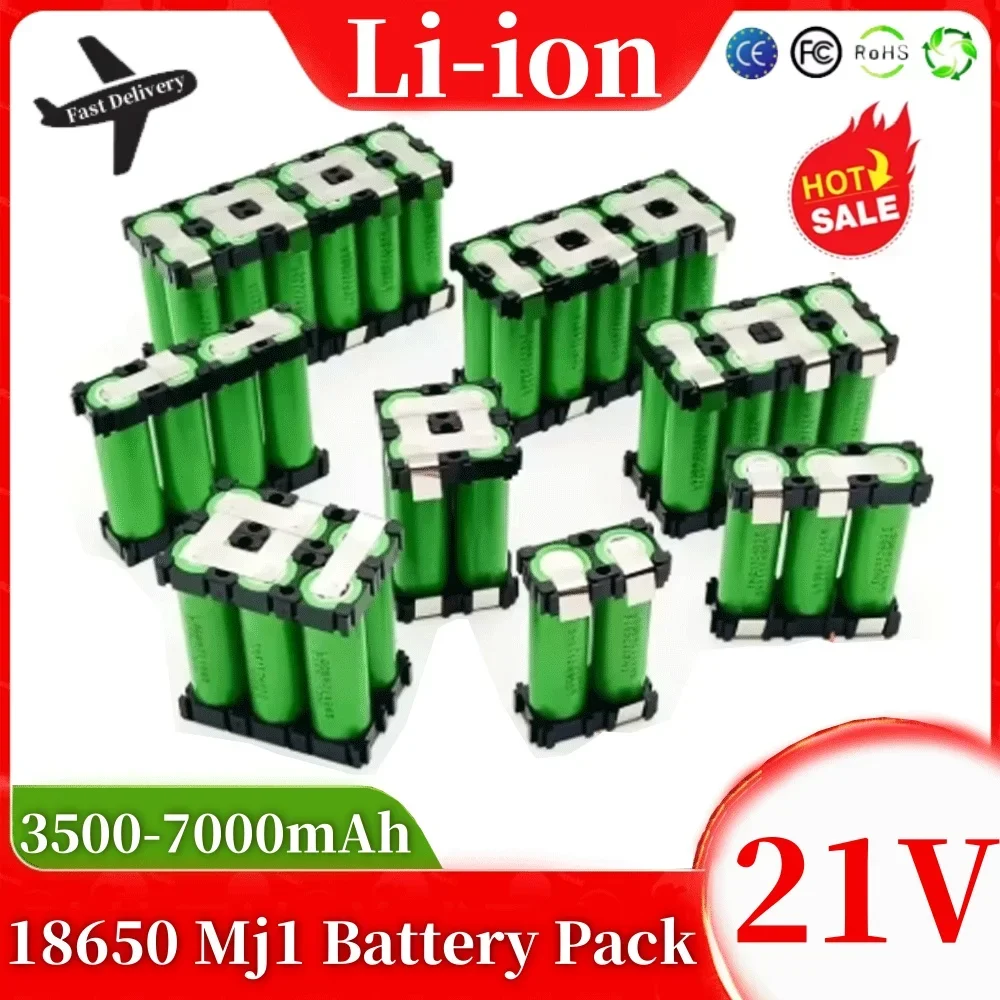 2S1P 3S2P 4S1P~5S2P 6S2P MJ1 18650 battery pack custom MJ1 18650 battery welding 3500mAh/7000mAh battery pack 7.4V to 25.2v
2S1P 3S2P 4S1P~5S2P 6S2P MJ1 18650 battery pack custom MJ1 18650 battery welding 3500mAh/7000mAh battery pack 7.4V to 25.2v