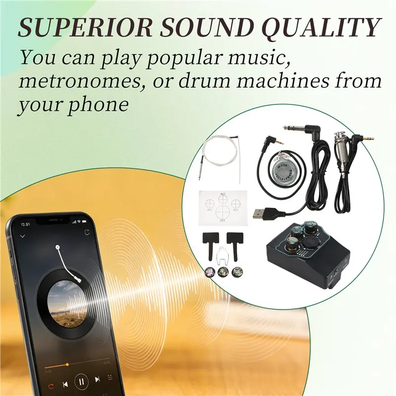 AA90-Guitar Pickup Classical Guitar Pickup Vibration Pickup BT Accompaniment Resonance Pickup 3-Band EQ Equalizer Acoustic
AA90-Guitar Pickup Classical Guitar Pickup Vibration Pickup BT Accompaniment Resonance Pickup 3-Band EQ Equalizer Acoustic