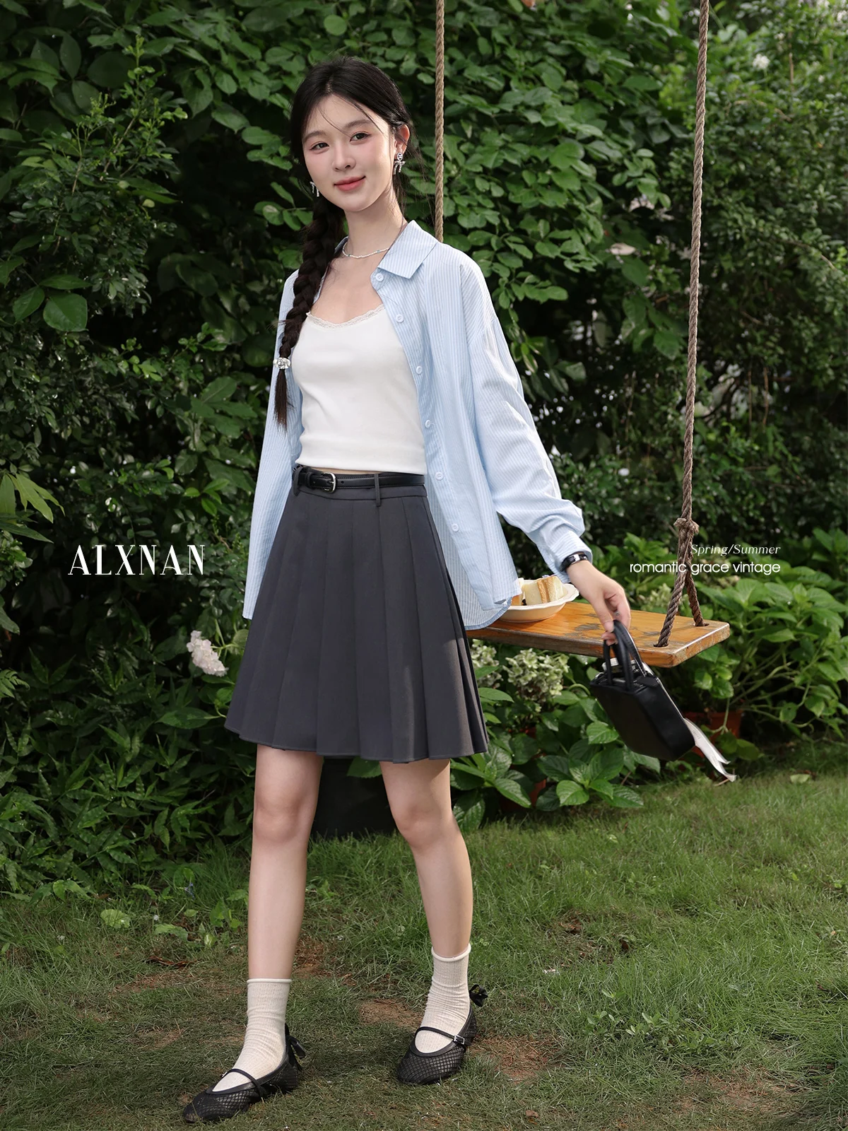 ALXNAN Plus Size Gray Pleated Skirt Women College Style A-line Short Skirts Autumn Office Lady Elegant Fashion Clothing D12131
ALXNAN Plus Size Gray Pleated Skirt Women College Style A-line Short Skirts Autumn Office Lady Elegant Fashion Clothing D12131