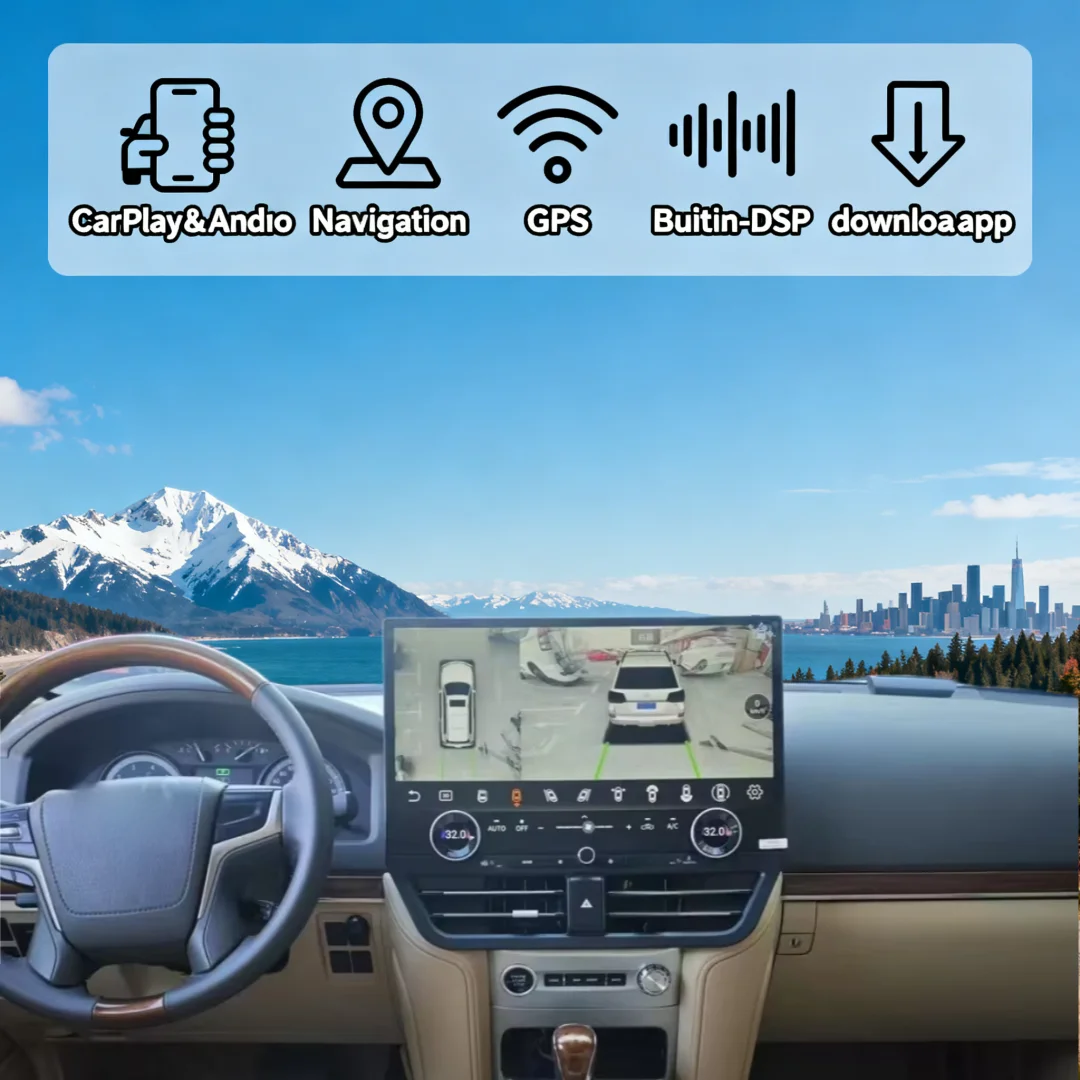 19,8-дюймовый большой QLED-экран, аксессуары для Android Auto, для Toyota Land Cruiser 200 LC200 2008-2021, CarPlay, автомобильная магнитола, стереоплеер
19,8-дюймовый большой QLED-экран, аксессуары для Android Auto, для Toyota Land Cruiser 200 LC200 2008-2021, CarPlay, автомобильная магнитола, стереоплеер