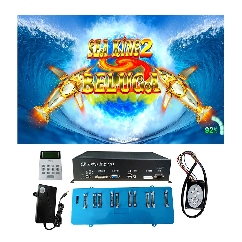 4/6/8/10 players Sea King 2 Beluga Fishing Hunter Arcade Shooting Fish Game Machine Host Accessories For Fish Hunter Machine
4/6/8/10 players Sea King 2 Beluga Fishing Hunter Arcade Shooting Fish Game Machine Host Accessories For Fish Hunter Machine