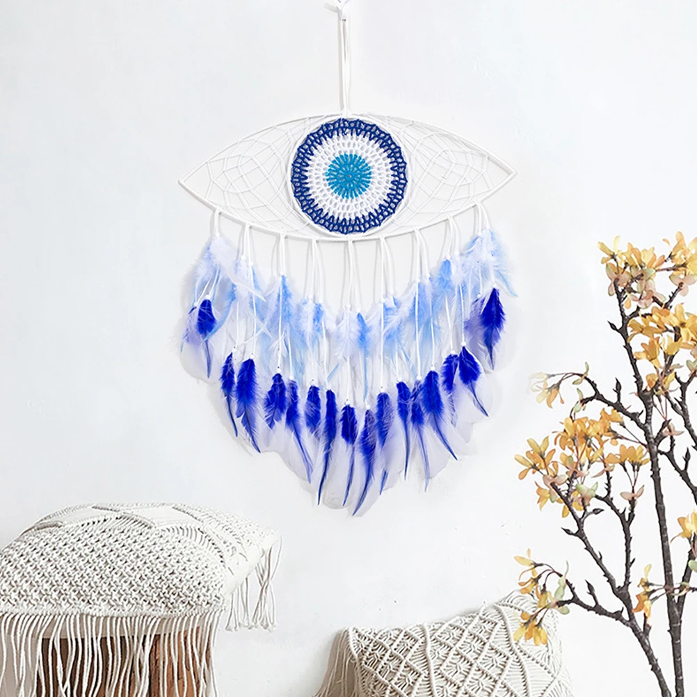 Blue Eyes Dream Catcher Room Decor Pendant Wall Hanging naments Car Home Locket H made Plumes Unique Creative Design
Blue Eyes Dream Catcher Room Decor Pendant Wall Hanging naments Car Home Locket H made Plumes Unique Creative Design