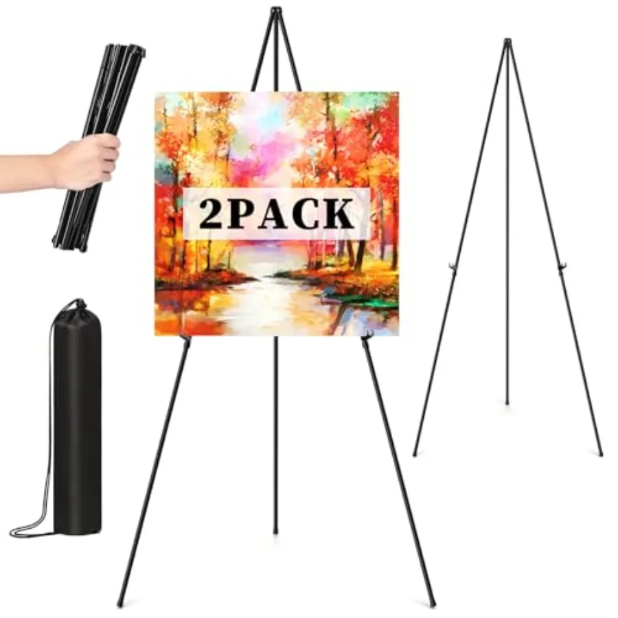 Easel Stand for Sign, 63" Portable Easels Stand for Display, Lightweight Adjustable Tripod Art Easel Stand for Wedding Sign, Bl
Easel Stand for Sign, 63" Portable Easels Stand for Display, Lightweight Adjustable Tripod Art Easel Stand for Wedding Sign, Bl