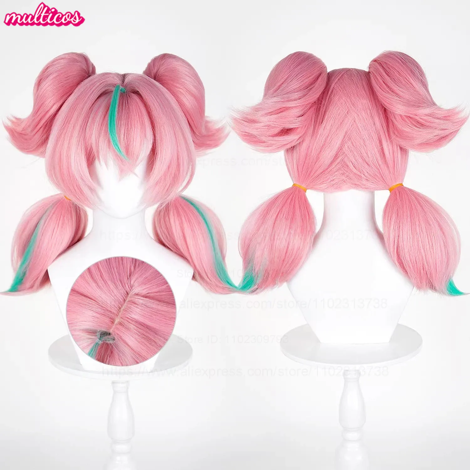 High Quality ZZZ Aria Cosplay Wig 52cm Pink Green Pre-Crimped Heat Resistant Synthetic Hair Halloween Party Anime Wigs + Wig Cap
High Quality ZZZ Aria Cosplay Wig 52cm Pink Green Pre-Crimped Heat Resistant Synthetic Hair Halloween Party Anime Wigs + Wig Cap
