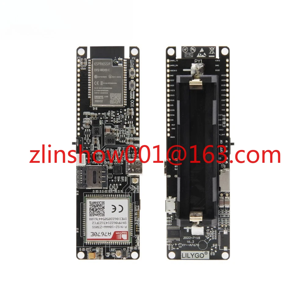 T-A7670E R2 4G LTE CAT1 ESP32 with GSM GPRS EDGE
T-A7670E R2 4G LTE CAT1 ESP32 with GSM GPRS EDGE