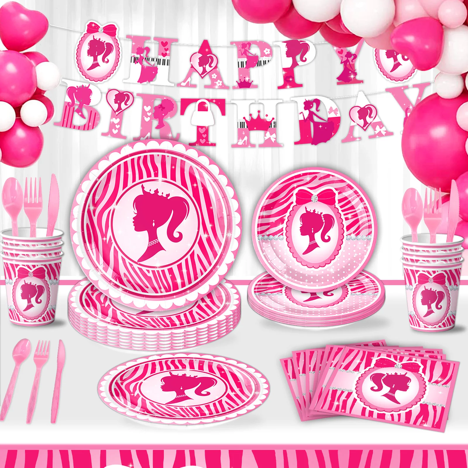 Disney Pink Bobbi Theme Disposable Tableware Dinner Plate Happy Birthday Party Decor Kid Girl Wedding Party Supplies Baby Shower
Disney Pink Bobbi Theme Disposable Tableware Dinner Plate Happy Birthday Party Decor Kid Girl Wedding Party Supplies Baby Shower