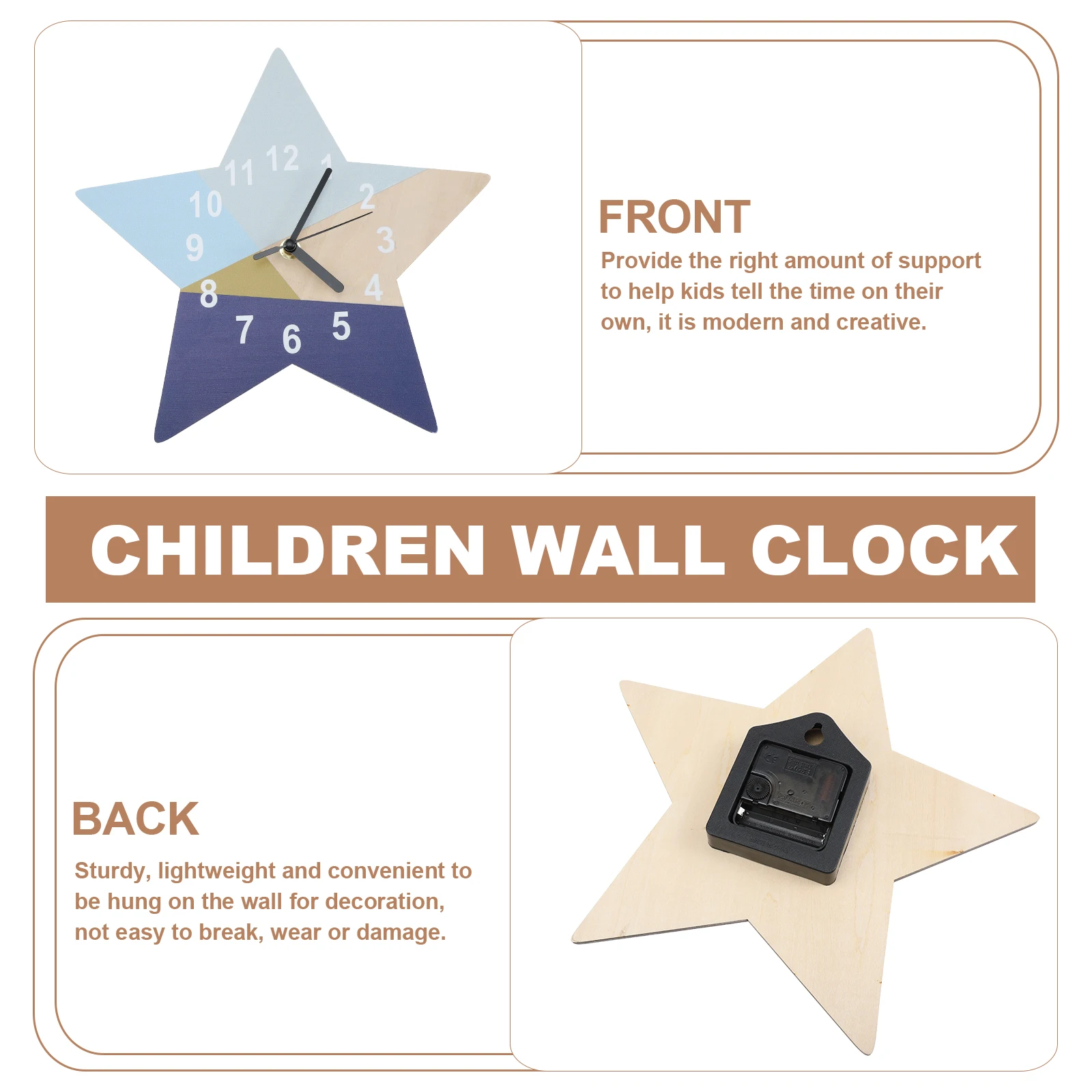 Blue Geometric Clock Kids Wall Decoration Star Room Hanging Pentagram Modern Creative Mute Sturdy Lightweight Bedroom Nursery 
Blue Geometric Clock Kids Wall Decoration Star Room Hanging Pentagram Modern Creative Mute Sturdy Lightweight Bedroom Nursery