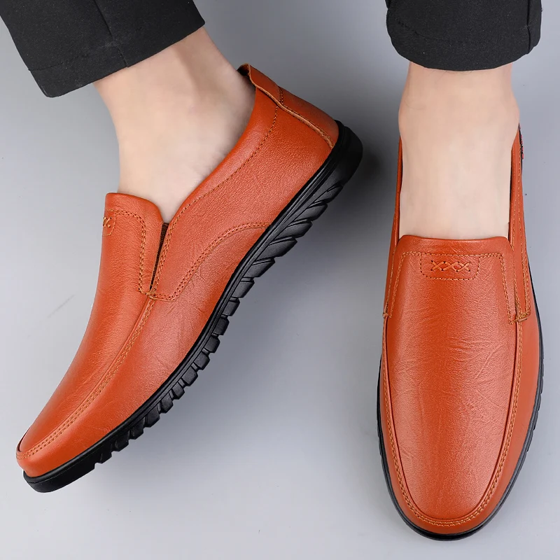 New style breathable soft-soled fashionable office casual shoes - soft leather low-top versatile slip-on leather shoes for men
New style breathable soft-soled fashionable office casual shoes - soft leather low-top versatile slip-on leather shoes for men