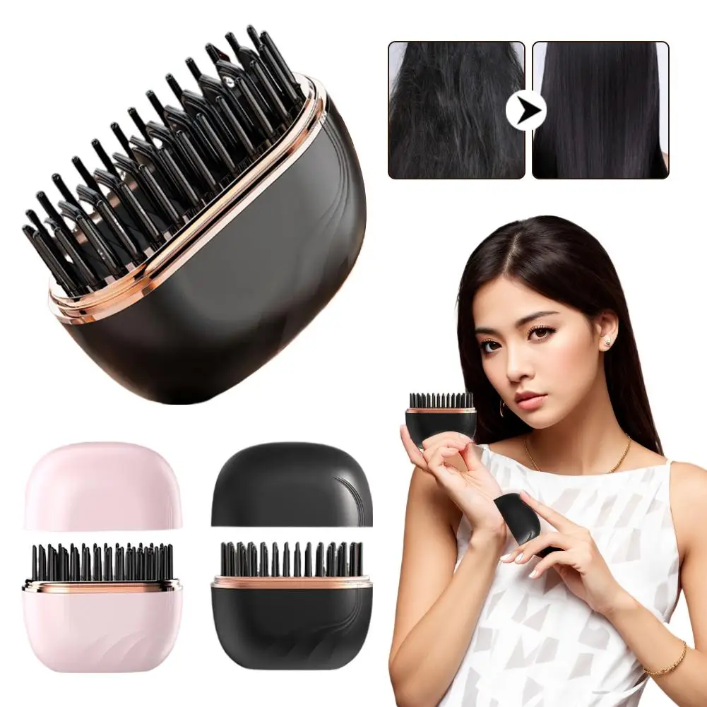 Mini Rechargeable Hair Straightener Brush 3 Speed Temperature Control Anti Scald Portable Travel Hair Styling Tool
Mini Rechargeable Hair Straightener Brush 3 Speed Temperature Control Anti Scald Portable Travel Hair Styling Tool