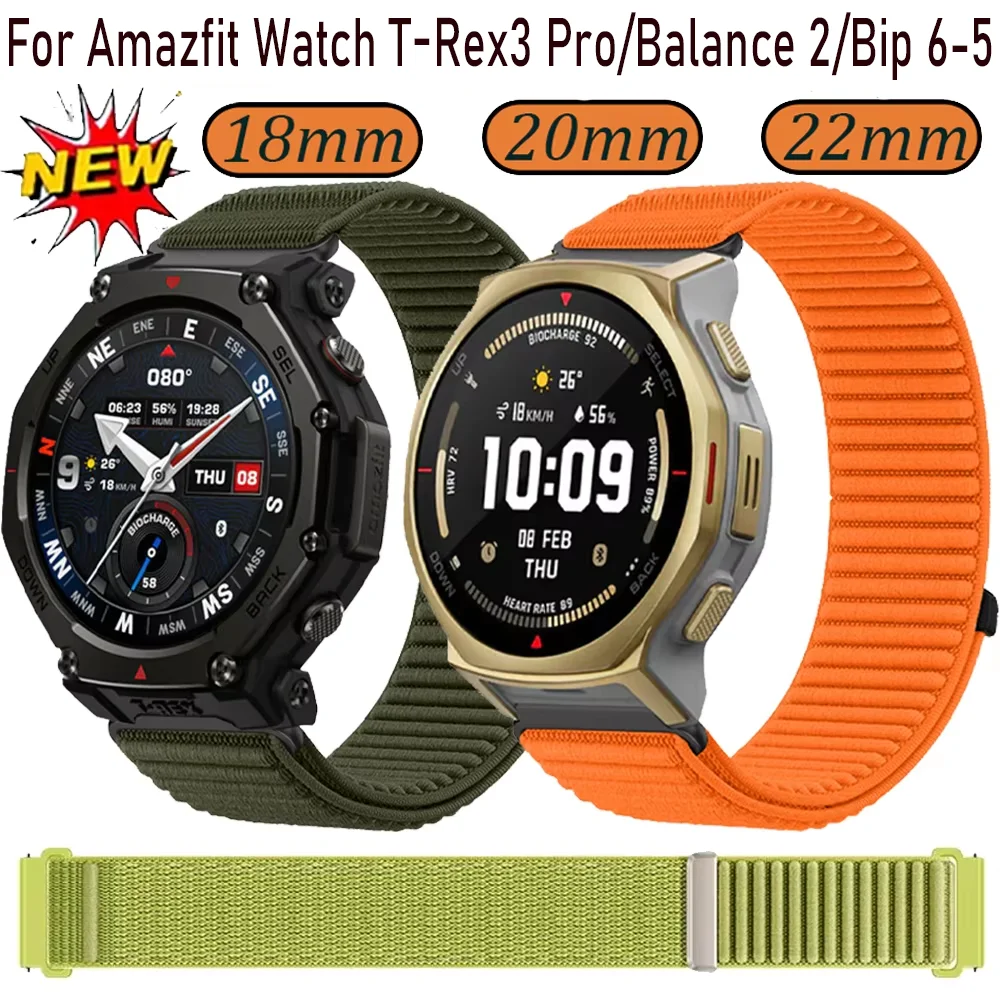 18mm 20mm 22mm Nylon Strap For Amazfit T-Rex3 Pro/Balance 2 Sports Breathable Bracelet For Amazfit Active 2/Bip 6-5 Square Band
18mm 20mm 22mm Nylon Strap For Amazfit T-Rex3 Pro/Balance 2 Sports Breathable Bracelet For Amazfit Active 2/Bip 6-5 Square Band